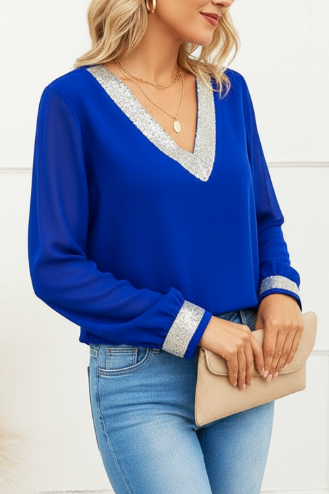 Ženska bluza JANELZA BLUE, Boja: plava, IVET.HR - MODERNA ODJEĆA