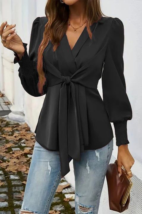 Ženska bluza GIRFOLZA BLACK, Boja: crna, IVET.HR - MODERNA ODJEĆA