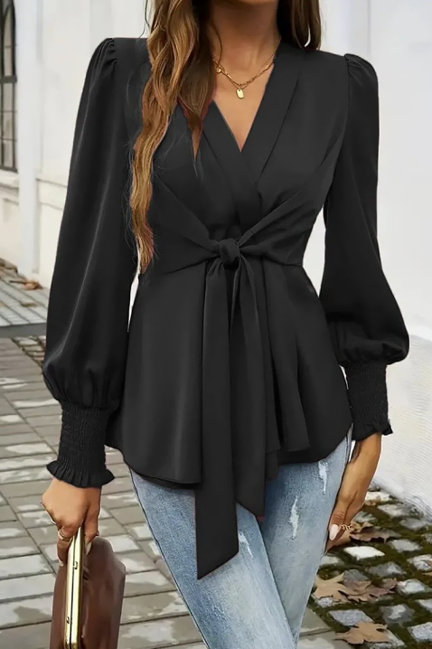 Ženska bluza GIRFOLZA BLACK, Boja: crna, IVET.HR - MODERNA ODJEĆA