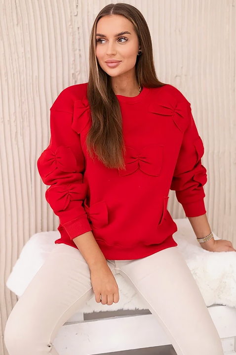 Ženska bluza ROZVELA RED, Boja: crvena, IVET.HR - MODERNA ODJEĆA