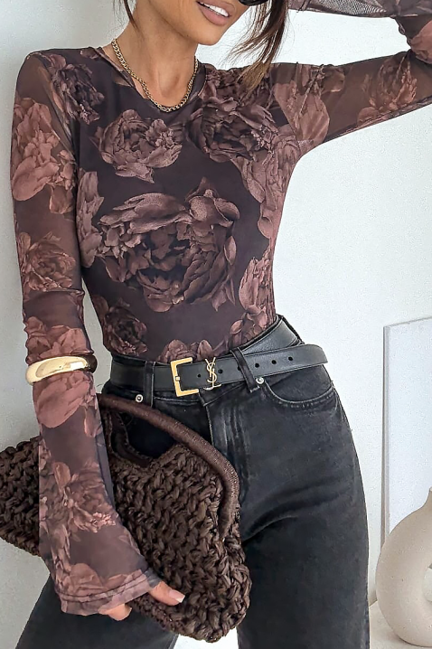 Ženska bluza FLONDENA BROWN, Boja: smeđa, IVET.HR - MODERNA ODJEĆA