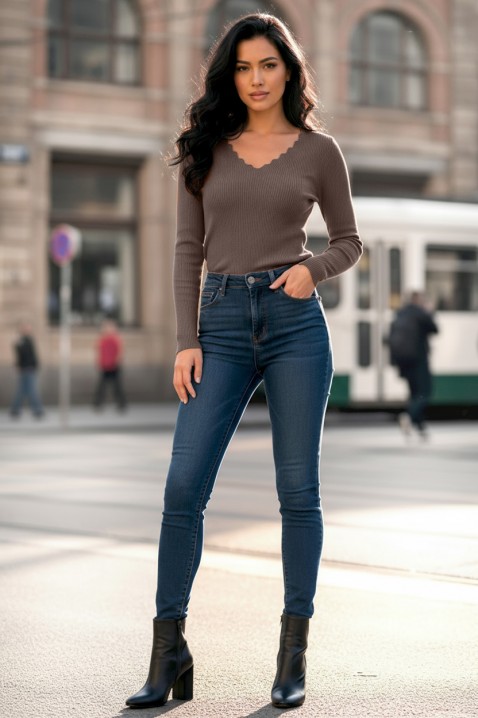 Ženska bluza VORNELFA BROWN, Boja: drap, IVET.HR - MODERNA ODJEĆA