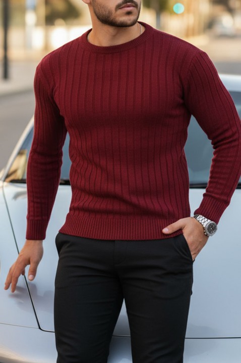Muški džemper SOMERGO BORDO, Boja: bordo, IVET.HR - MODERNA ODJEĆA