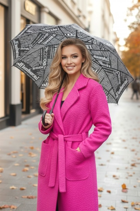 Kišobran LETERNA BLACK, Boja: crna, IVET.HR - MODERNA ODJEĆA