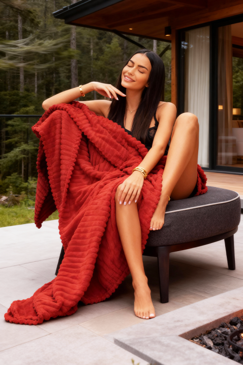 Pokrivač FELISARA RED 220x240 cm, Boja: crvena, IVET.HR - MODERNA ODJEĆA