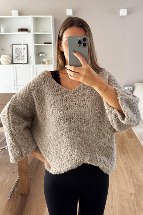 Džemper FRANOLFA BEIGE, Boja: bež, IVET.HR - MODERNA ODJEĆA