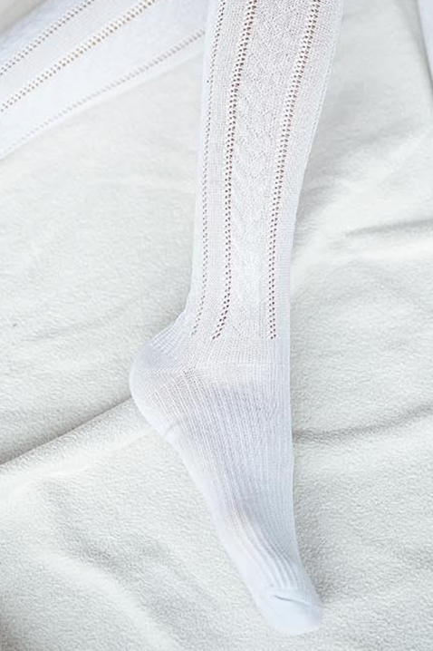 Čarape FRONEKA WHITE, Boja: bijela, IVET.HR - MODERNA ODJEĆA