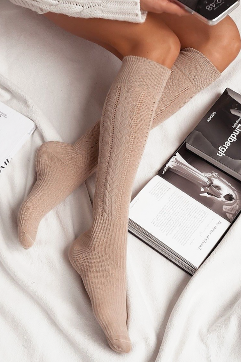 Čarape PRONELMA BEIGE, Boja: bež, IVET.HR - MODERNA ODJEĆA
