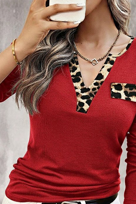 Ženska bluza VIOTELA RED, Boja: crvena, IVET.HR - MODERNA ODJEĆA