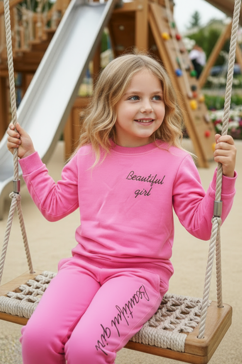 Dječji komplet BRIKANI PINK, Boja: roza, IVET.HR - MODERNA ODJEĆA