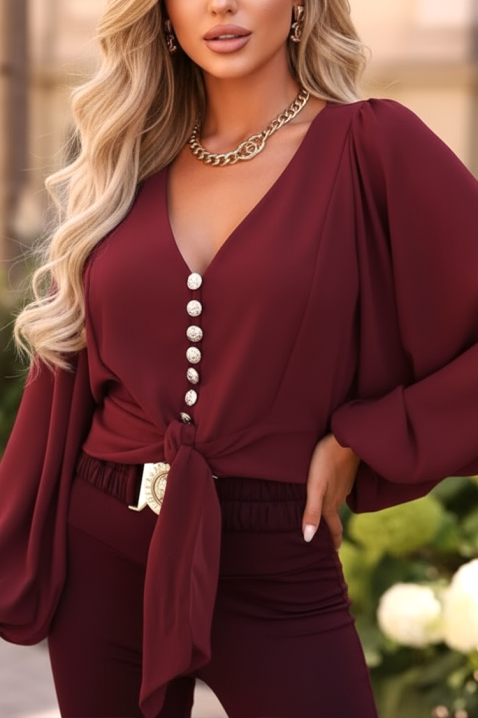 Ženska bluza AMORZANA BORDO, Boja: bordo, IVET.HR - MODERNA ODJEĆA