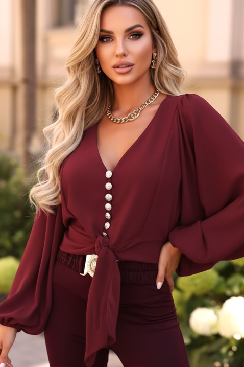 Ženska bluza AMORZANA BORDO, Boja: bordo, IVET.HR - MODERNA ODJEĆA