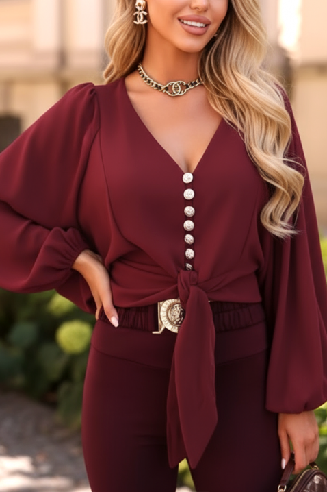 Ženska bluza AMORZANA BORDO, Boja: bordo, IVET.HR - MODERNA ODJEĆA