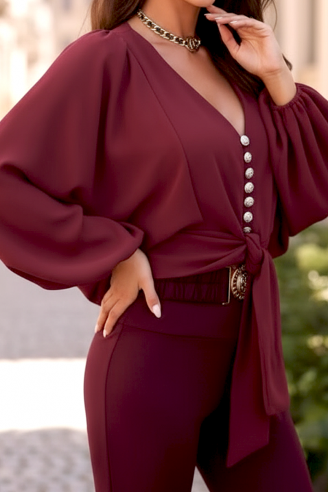 Ženska bluza AMORZANA BORDO, Boja: bordo, IVET.HR - MODERNA ODJEĆA