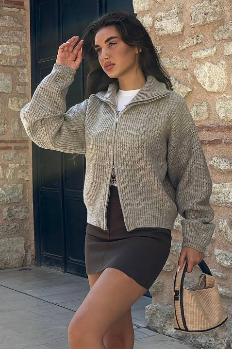 Kardigan NELVIRA GREY, Boja: siva, IVET.HR - MODERNA ODJEĆA