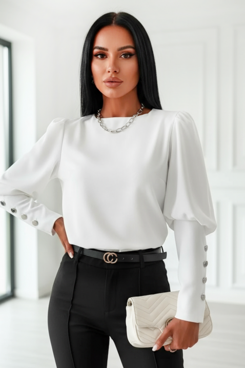 Ženska bluza MARIOVA WHITE, Boja: bijela, IVET.HR - MODERNA ODJEĆA