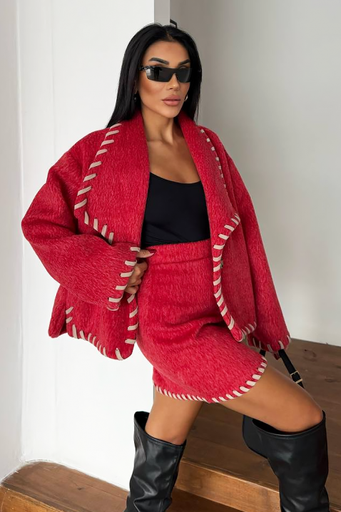 Komplet ADELVIRA RED, Boja: crvena, IVET.HR - MODERNA ODJEĆA