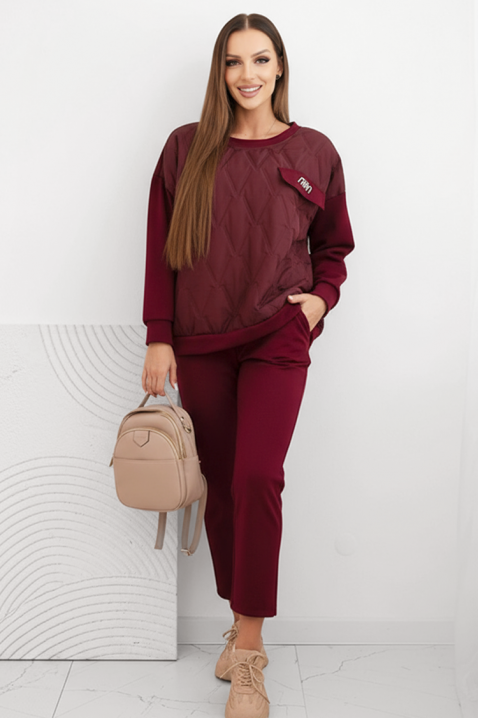 Komplet REBRALZA BORDO, Boja: bordo, IVET.HR - MODERNA ODJEĆA