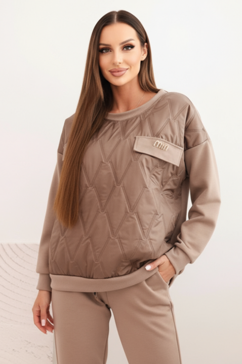 Komplet REBRALZA BEIGE, Boja: bež, IVET.HR - MODERNA ODJEĆA