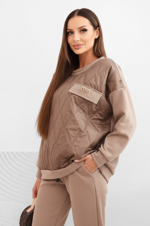 Komplet REBRALZA BEIGE, Boja: bež, IVET.HR - MODERNA ODJEĆA