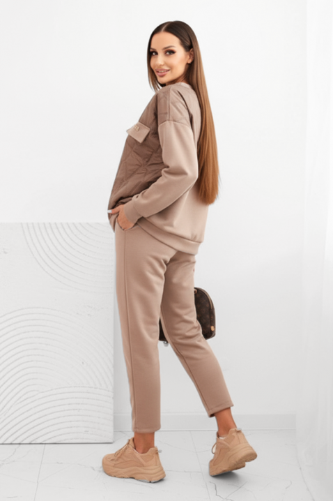 Komplet REBRALZA BEIGE, Boja: bež, IVET.HR - MODERNA ODJEĆA