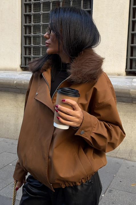 Jakna DEGRITA BROWN, Boja: smeđa, IVET.HR - MODERNA ODJEĆA