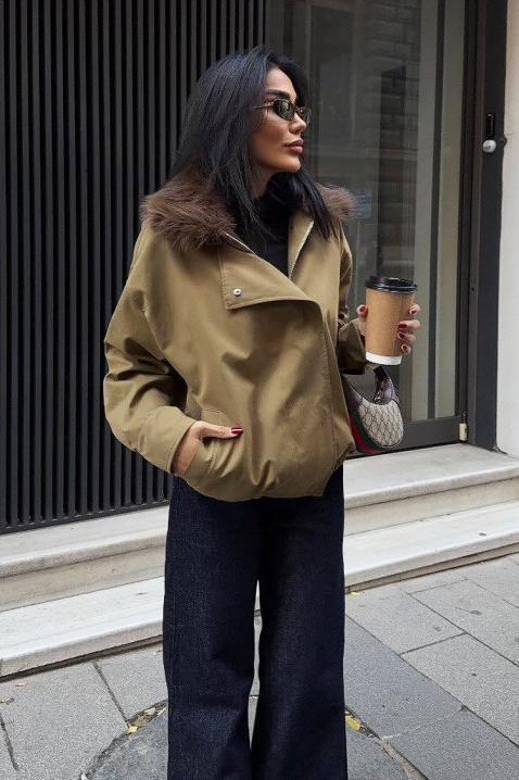 Jakna DEGRITA KHAKI, Boja: kaki, IVET.HR - MODERNA ODJEĆA