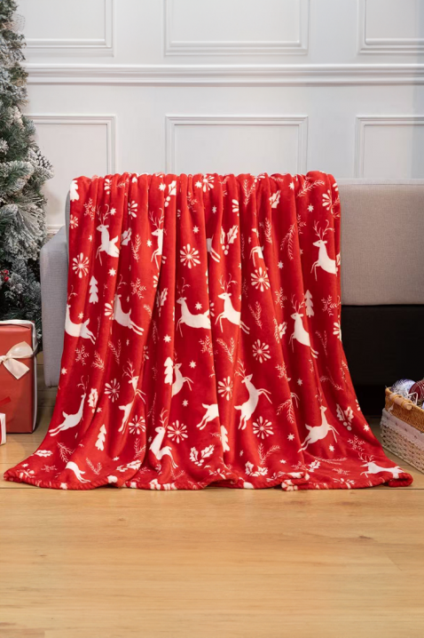 Pokrivač DROFELDA 160x200 cm, Boja: crvena, IVET.HR - MODERNA ODJEĆA