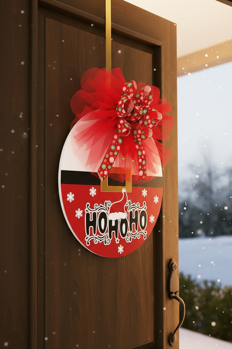 Božićni drveni ukras MIOLGY, Boja: crvena, IVET.HR - MODERNA ODJEĆA