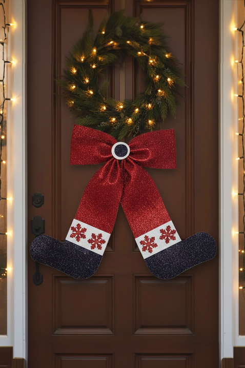 Božićni ukras za vrata ERNOMY, Boja: crvena, IVET.HR - MODERNA ODJEĆA