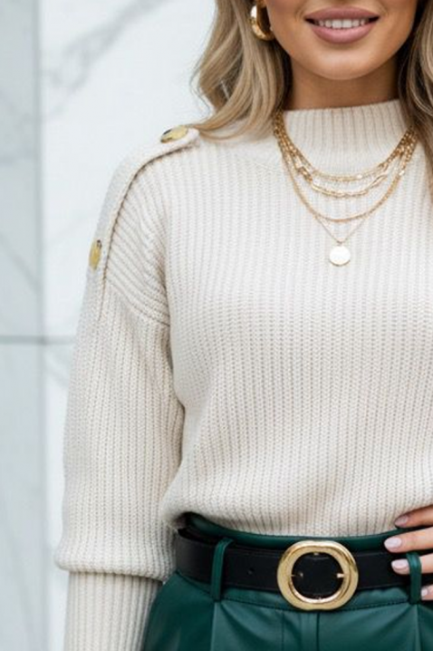 Džemper KOPRILZA WHITE, Boja: bijela, IVET.HR - MODERNA ODJEĆA