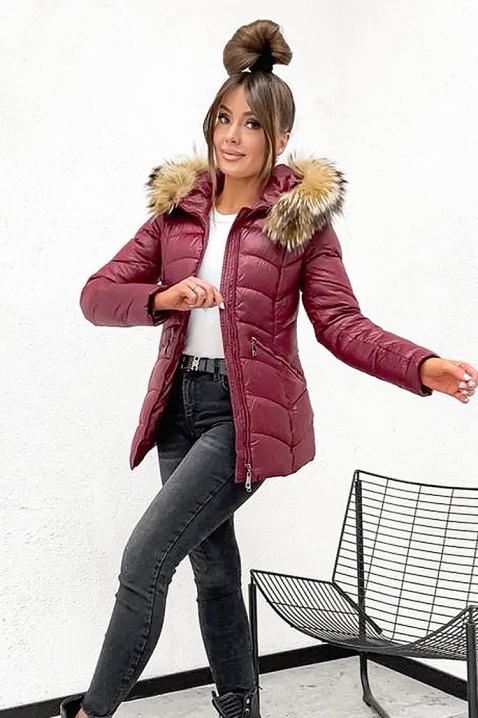 Jakna GLORENZIA BORDO, Boja: bordo, IVET.HR - MODERNA ODJEĆA