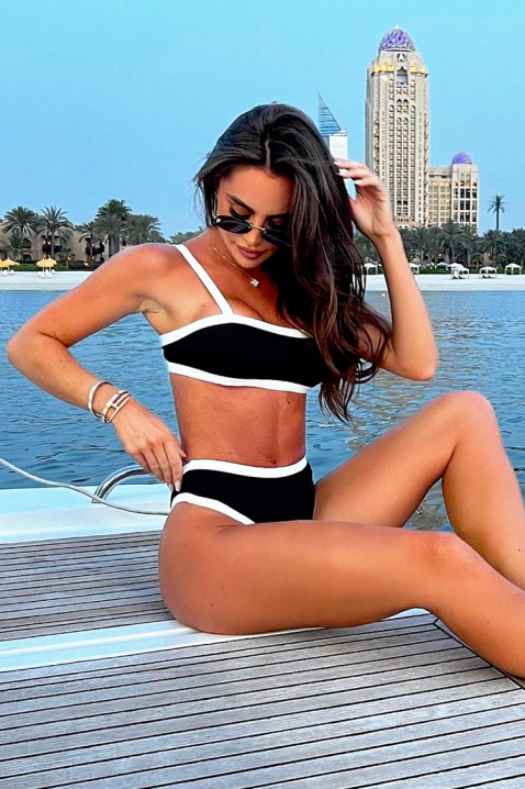 Kupaći kostim VOLMERFA, Boja: crna i bijela, IVET.HR - MODERNA ODJEĆA