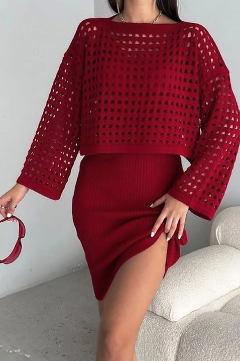 Komplet MAFRENSA, Boja: bordo, IVET.HR - MODERNA ODJEĆA