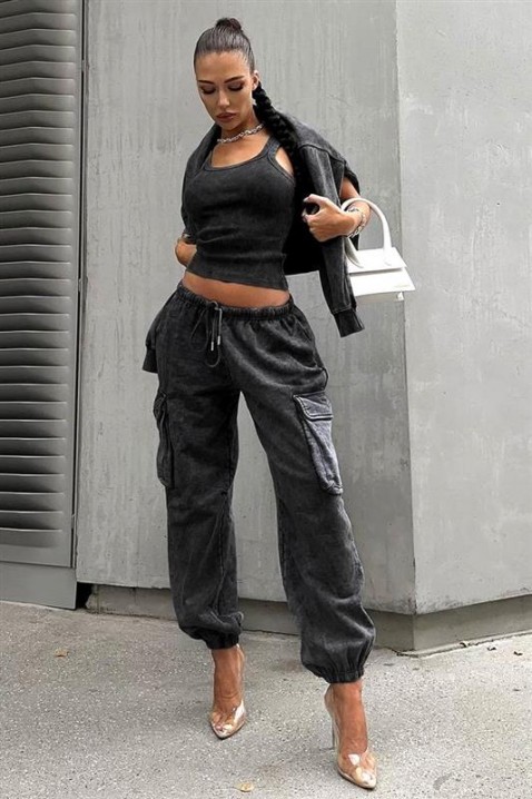 Komplet GLODIRA, Boja: grafitna, IVET.HR - MODERNA ODJEĆA