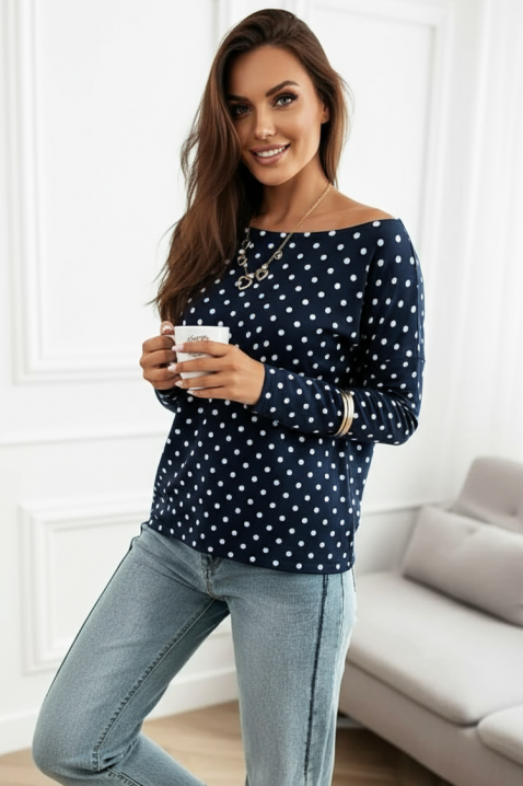 Ženska bluza TORZILDA NAVY, Boja: tamnoplava, IVET.HR - MODERNA ODJEĆA