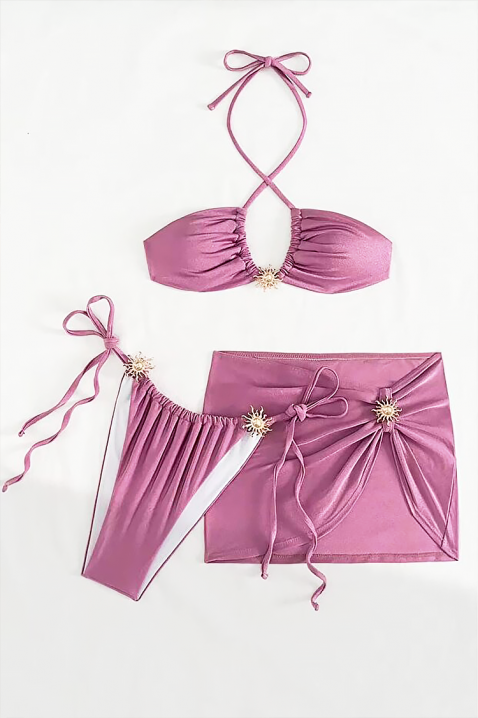 Set za plažu ERONILA LILA, Boja: ljubičasta, IVET.HR - MODERNA ODJEĆA