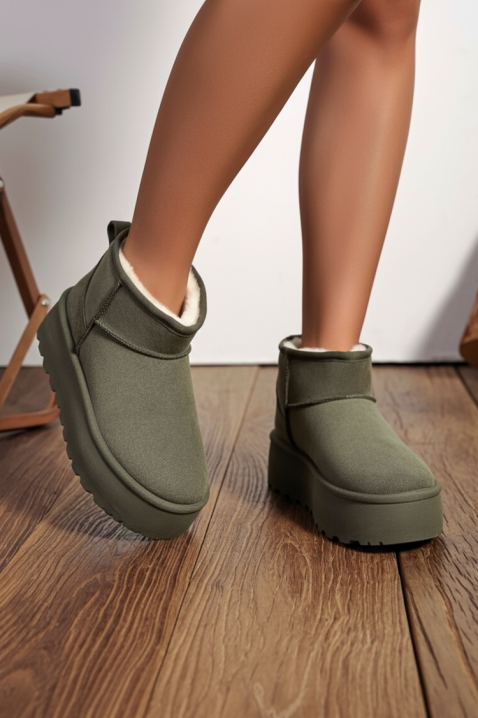 Ženske čizme DENVIOSA KHAKI - Gležnjače | Ivet.HR Ženske čizme DENVIOSA KHAKI, Boja: kaki, IVET.HR - MODERNA ODJEĆA