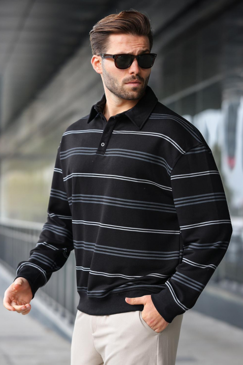 Muška bluza RELOFO BLACK - Bluze | Ivet.HR Muška bluza RELOFO BLACK, Boja: crna, IVET.HR - MODERNA ODJEĆA