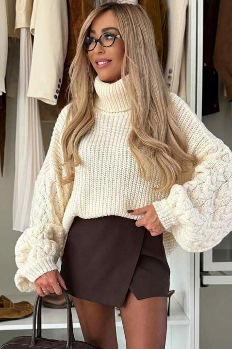 Džemper PLOZNENDA WHITE - Džemperi | Ivet.HR Džemper PLOZNENDA WHITE, Boja: bijela, IVET.HR - MODERNA ODJEĆA