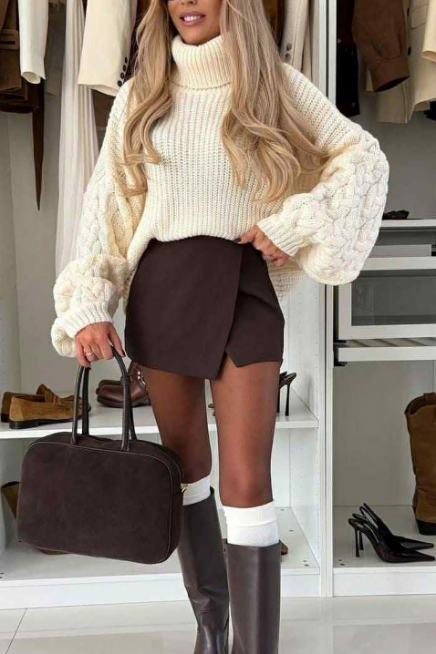 Džemper PLOZNENDA WHITE - Džemperi | Ivet.HR Džemper PLOZNENDA WHITE, Boja: bijela, IVET.HR - MODERNA ODJEĆA