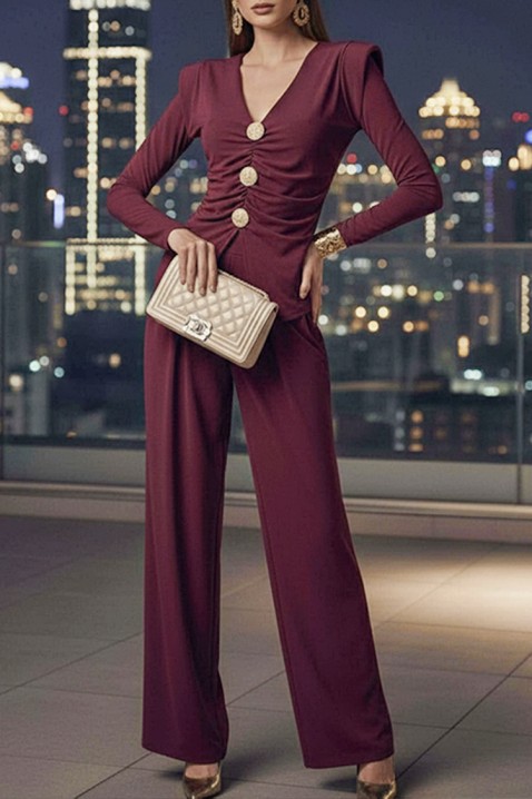 Komplet GENTILNA BORDO - Elegantni kompleti | Ivet.HR Komplet GENTILNA BORDO, Boja: bordo, IVET.HR - MODERNA ODJEĆA