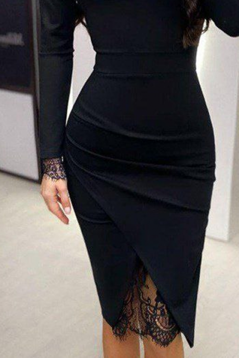 Haljina DJIMERA - Midi haljine | Ivet.HR Haljina DJIMERA, Boja: crna, IVET.HR - MODERNA ODJEĆA