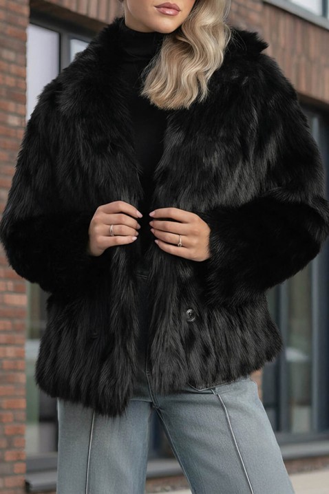 Kaput DORONTENZA BLACK - Kaputi | Ivet.HR Kaput DORONTENZA BLACK, Boja: crna, IVET.HR - MODERNA ODJEĆA