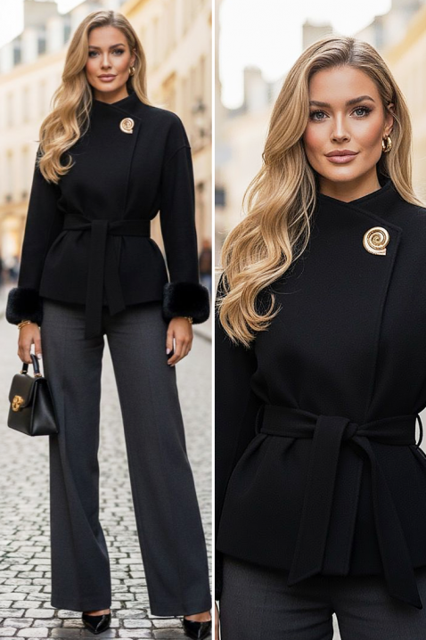 Kaput BLOFLINDA BLACK - Kaputi | Ivet.HR Kaput BLOFLINDA BLACK, Boja: crna, IVET.HR - MODERNA ODJEĆA