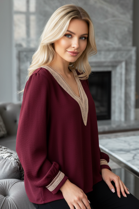 Ženska bluza ARETONA BORDO - Bluze | Ivet.HR Ženska bluza ARETONA BORDO, Boja: bordo, IVET.HR - MODERNA ODJEĆA