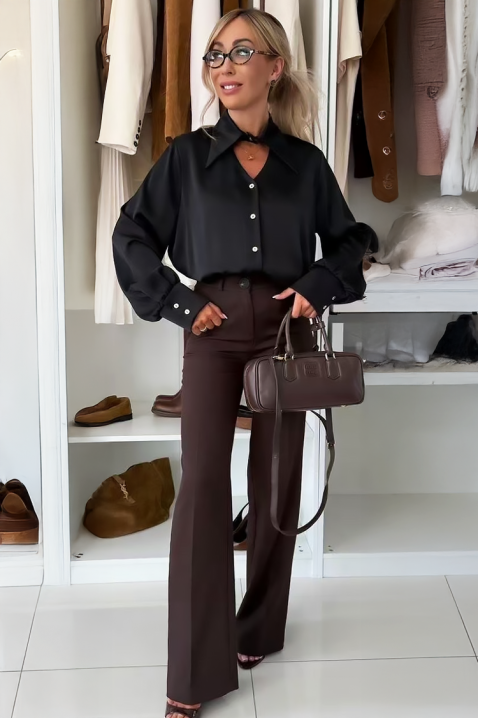 Ženska košulja LILONDANA BLACK - Košulje | Ivet.HR Ženska košulja LILONDANA BLACK, Boja: crna, IVET.HR - MODERNA ODJEĆA