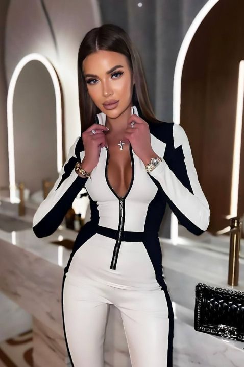 Kombinezon SHPIONIZA - Kombinezoni | Ivet.HR Kombinezon SHPIONIZA, Boja: crna i bijela, IVET.HR - MODERNA ODJEĆA