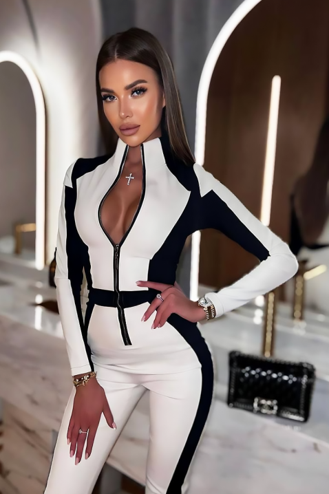 Kombinezon SHPIONIZA - Kombinezoni | Ivet.HR Kombinezon SHPIONIZA, Boja: crna i bijela, IVET.HR - MODERNA ODJEĆA