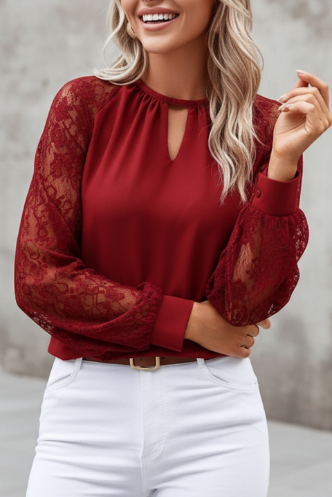 Ženska bluza BRENDOLZA RED - Bluze | Ivet.HR Ženska bluza BRENDOLZA RED, Boja: crvena, IVET.HR - MODERNA ODJEĆA